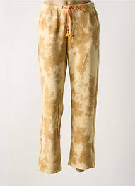 Jogging stretch taille normale beige ME369 femme