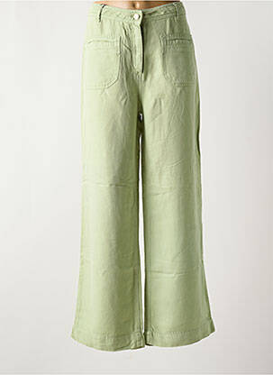 Jeans coupe large délavé taille haute vert ATELIER BÔ..M femme