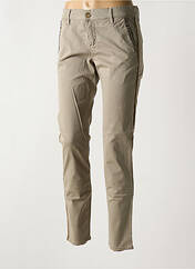 Pantalon chino gris HAPPY pour femme seconde vue