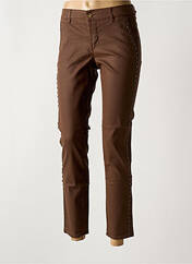 Pantalon chino marron HAPPY pour femme seconde vue