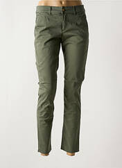 Pantalon chino vert HAPPY pour femme seconde vue