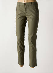 Pantalon chino vert HAPPY pour femme seconde vue
