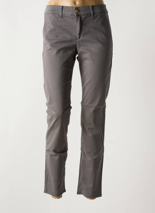 Pantalon chino gris HAPPY pour femme