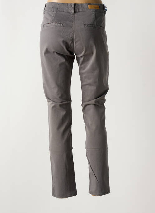 Pantalon chino gris HAPPY pour femme