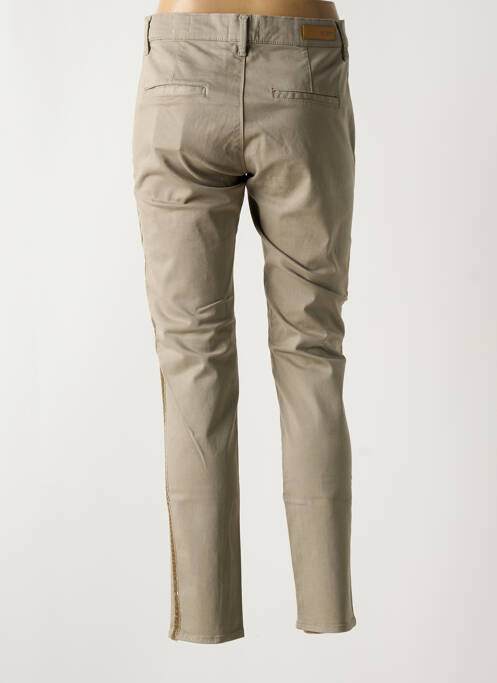 Pantalon chino gris HAPPY pour femme