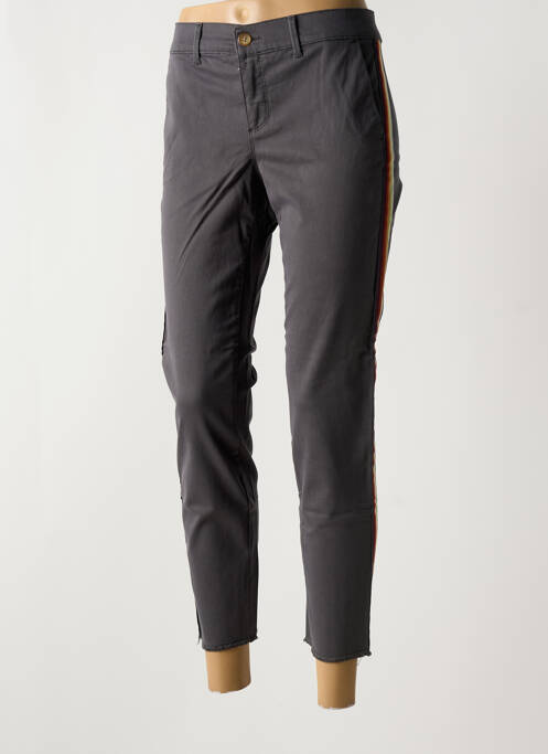 Pantalon chino gris HAPPY pour femme