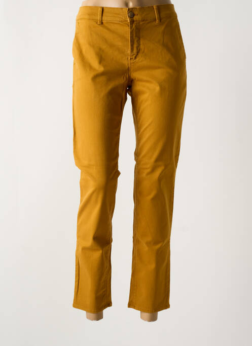 Pantalon chino jaune HAPPY pour femme