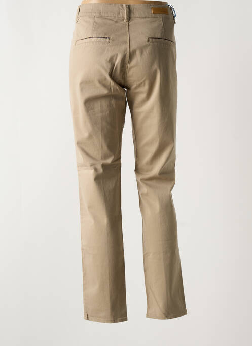 Pantalon chino marron HAPPY pour femme