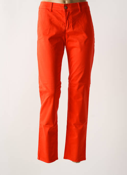 Pantalon chino orange HAPPY pour femme
