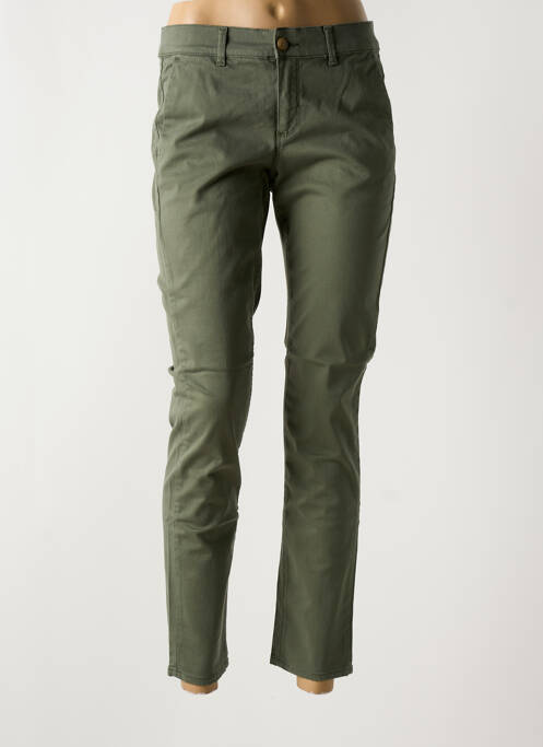 Pantalon chino vert HAPPY pour femme