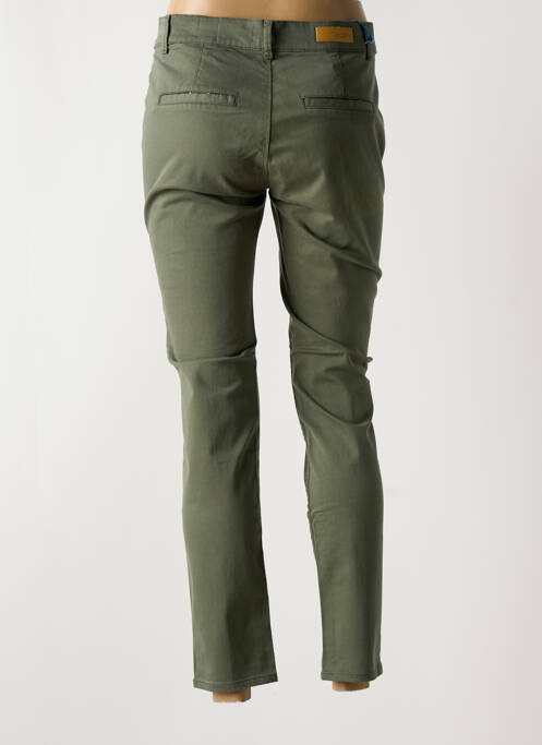 Pantalon chino vert HAPPY pour femme