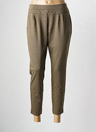 Pantalon 7/8 stretch taille normale vert CREAM femme