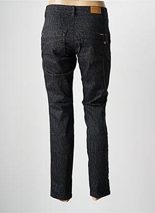Pantalon slim tissage popeline taille normale gris CREAM femme
