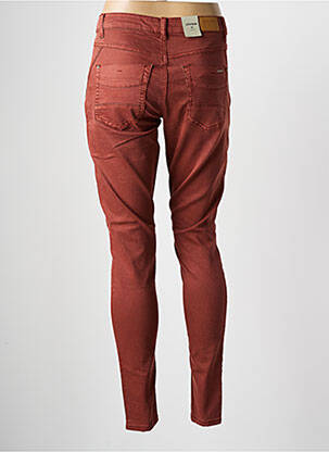 Pantalon slim tissage popeline taille normale rouge CREAM femme