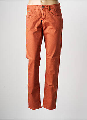 Pantalon droit stretch taille normale orange CREAM femme