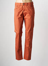 Pantalon droit stretch taille normale orange CREAM femme