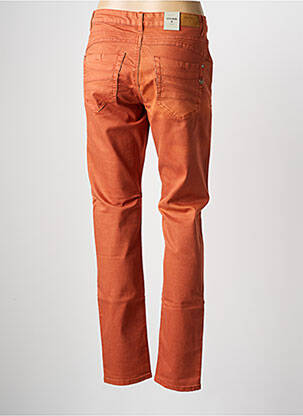Pantalon droit stretch taille normale orange CREAM femme