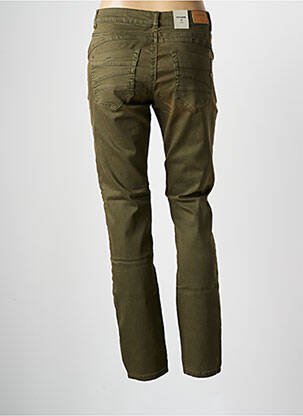 Pantalon droit stretch taille normale vert CREAM femme