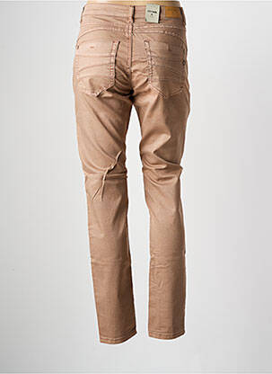 Pantalon droit stretch taille normale marron clair CREAM femme
