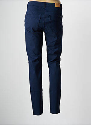 Pantalon slim tissage popeline taille normale bleu CREAM femme