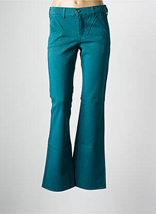 Pantalon flare stretch taille normale bleu HAPPY femme