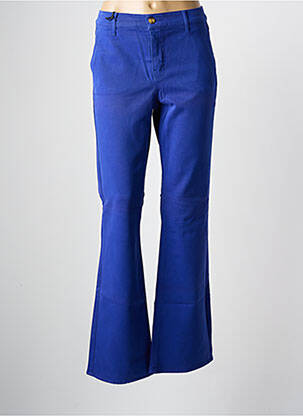 Pantalon flare stretch taille normale bleu clair HAPPY femme
