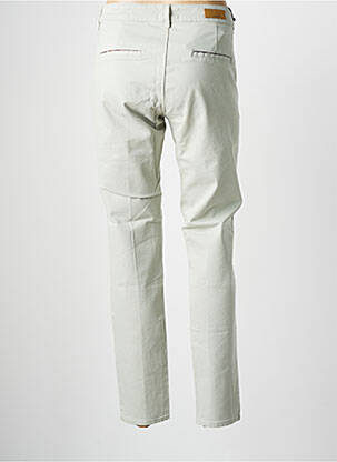 Pantalon chino tissage popeline taille normale gris HAPPY femme