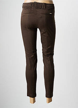 Pantalon 7/8 stretch taille normale marron LIU JO femme