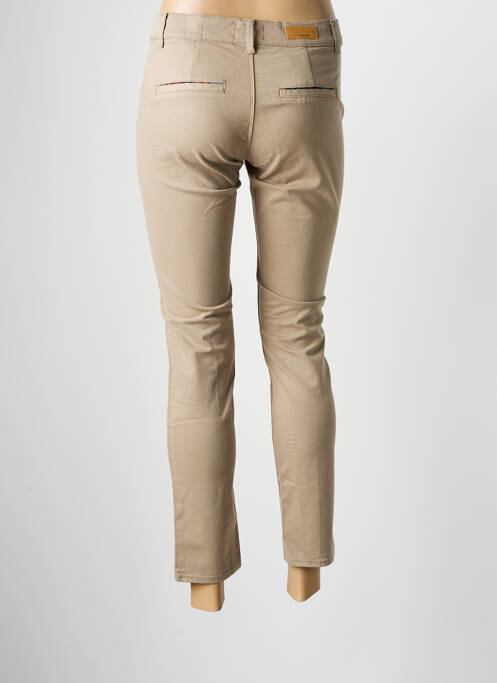 Pantalon chino beige HAPPY pour femme