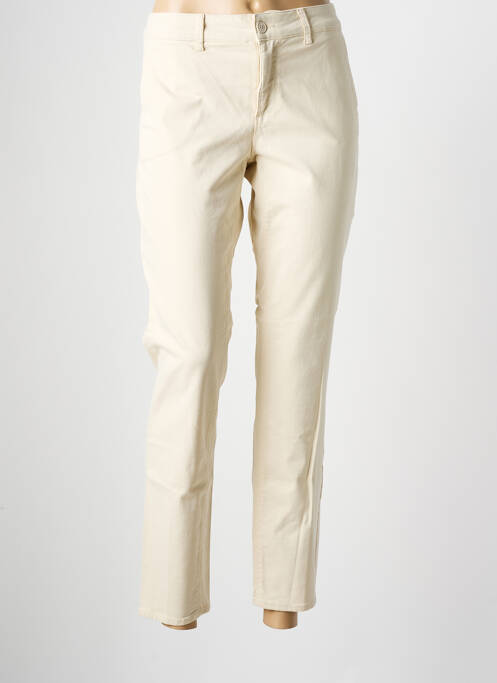 Pantalon chino beige HAPPY pour femme