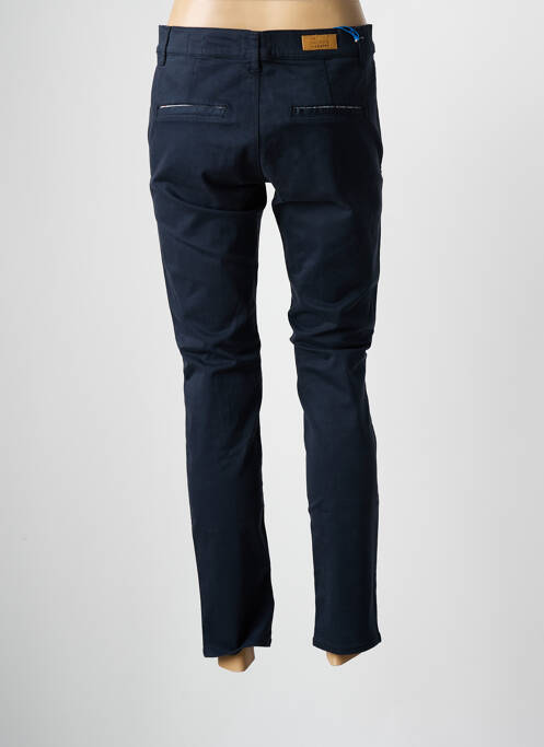 Pantalon chino bleu fonce HAPPY pour femme