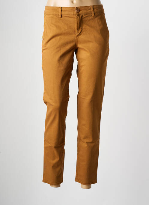 Pantalon chino marron HAPPY femme