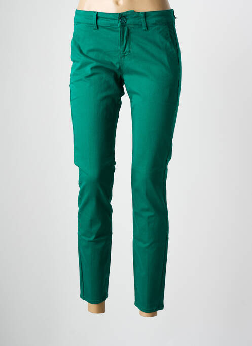 Pantalon chino vert HAPPY pour femme