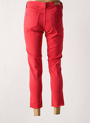 Jeans coupe slim stretch taille normale rouge DENIM STUDIO femme