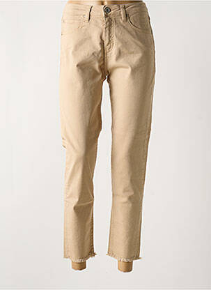 Jeans coupe slim stretch taille normale beige DENIM STUDIO femme