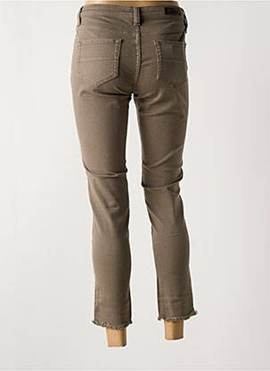 Jeans coupe slim stretch taille normale marron DENIM STUDIO femme