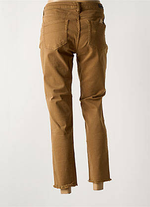Jeans coupe slim stretch taille normale marron clair DENIM STUDIO femme