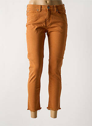 Jeans coupe slim stretch taille normale orange DENIM STUDIO femme