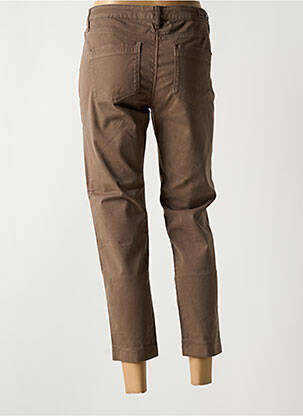 Jeans coupe slim stretch taille normale marron DENIM STUDIO femme