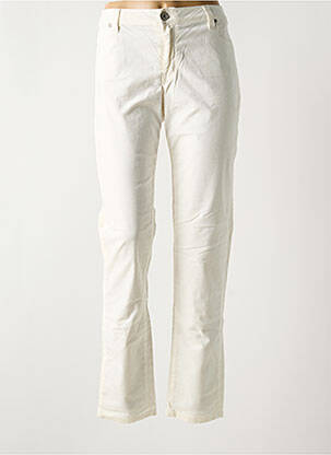 Jeans coupe slim stretch taille normale beige DENIM STUDIO femme