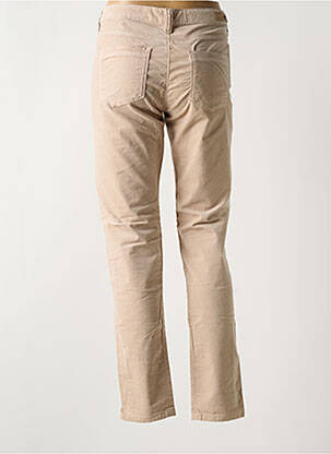 Jeans coupe slim stretch taille normale beige fonce DENIM STUDIO femme