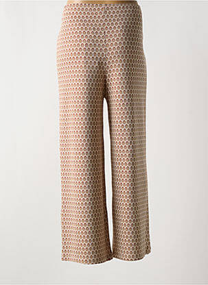Pantalon large taille normale taille normale marron INDI & COLD femme