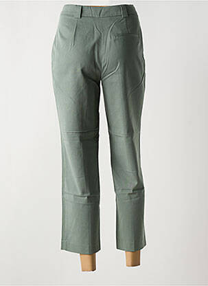 Pantalon 7/8 taille à pinces taille normale vert INDI & COLD femme