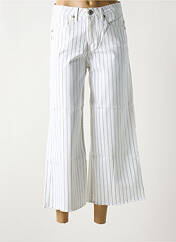 Jean coupe flare blanc DENIM STUDIO pour femme seconde vue