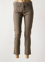 Jeans coupe slim marron DENIM STUDIO pour femme seconde vue