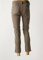 Jeans coupe slim marron DENIM STUDIO pour femme seconde vue