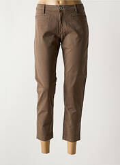 Jeans coupe slim marron DENIM STUDIO pour femme seconde vue