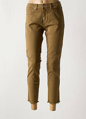 Jeans coupe slim vert fonce DENIM STUDIO pour femme