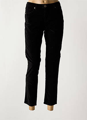 Pantalon 7/8 noir DENIM STUDIO pour femme