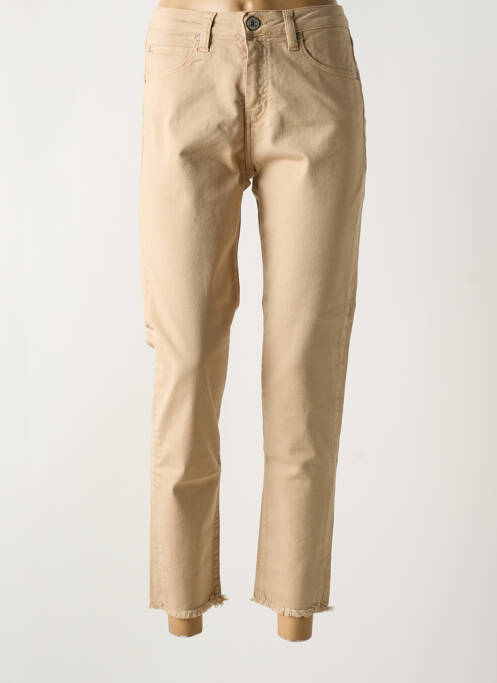 Jeans coupe slim beige DENIM STUDIO pour femme